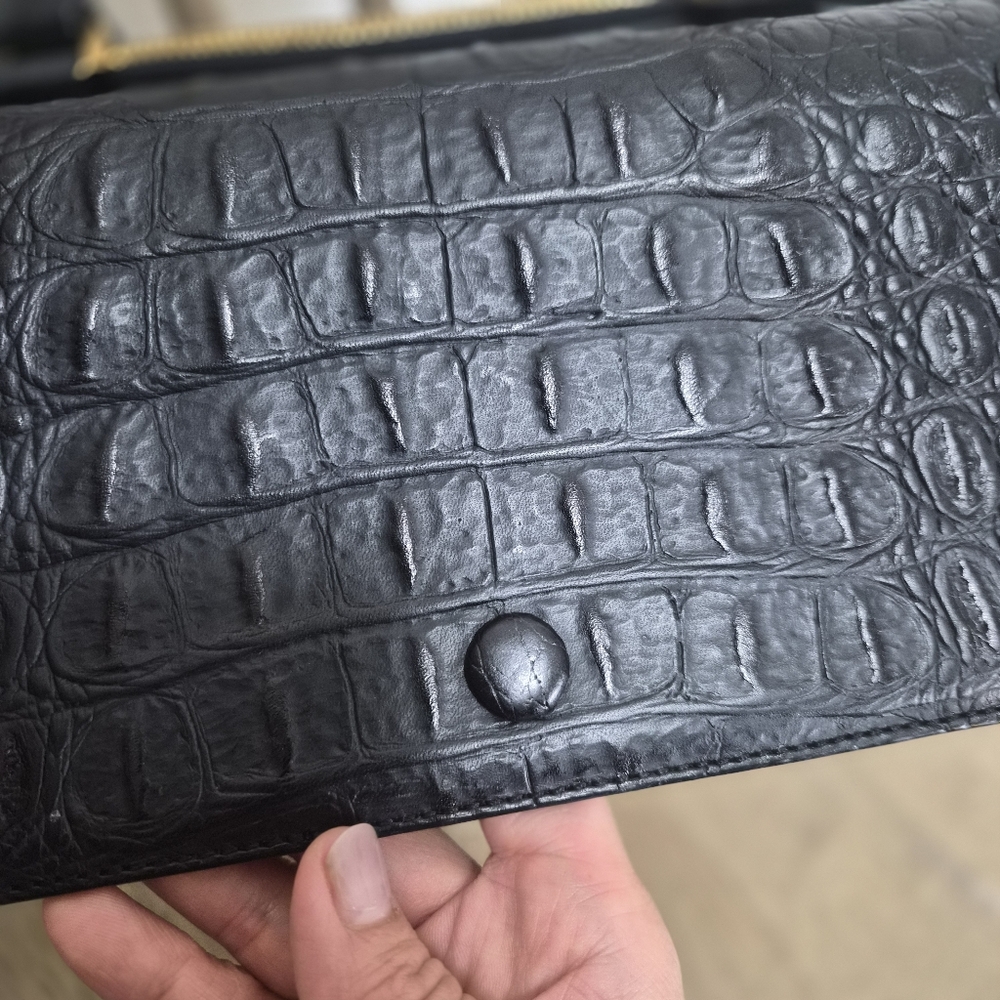 Alexander Wang Chastity Black Croc-Embossed Bag - Picture 5 of 11